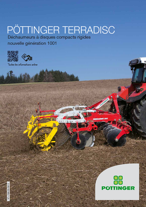 Herse à disques en zinc Pöttinger Terradisc 3001