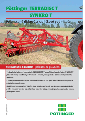 Herse à disques en zinc Pöttinger Terradisc  5000 T