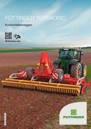 Herse à disques en zinc Pöttinger Terradisc  5001 T