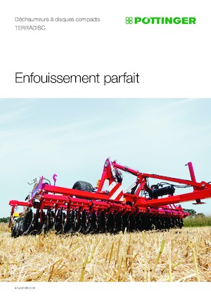 Herse à disques en zinc Pöttinger Terradisc 8001 T