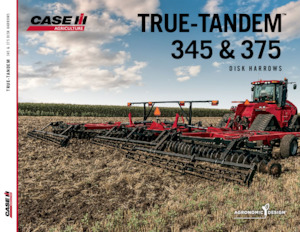 Herse à disques en zinc Case IH True-Tandem 375 28