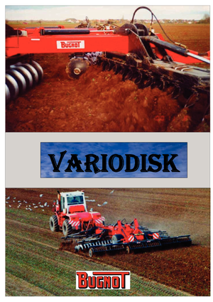Herse à disques en zinc Bugnot Variodisk 230-72