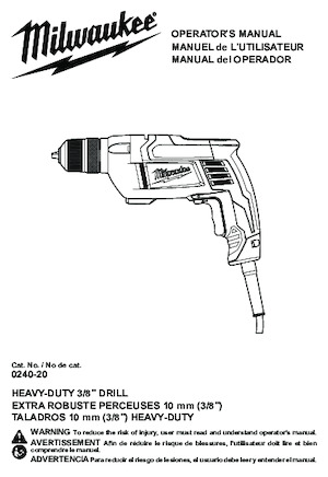 Perceuses et visseuses Milwaukee 0240-20