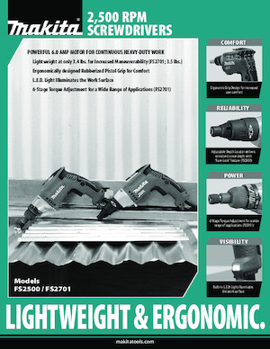 Perceuses et visseuses Makita FS2701