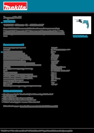 Perceuses et visseuses Makita HP2070