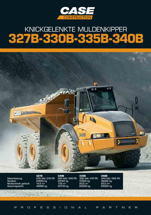 Tombereaux articulés Case 340B