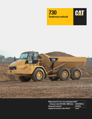Tombereaux articulés Caterpillar 730