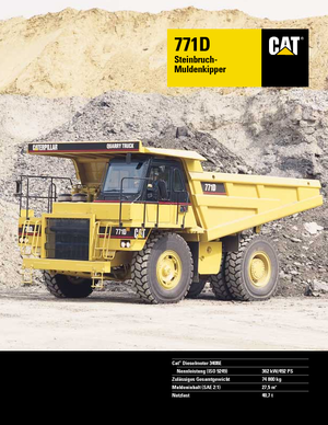 Tombereaux Rigides Caterpillar 771 D