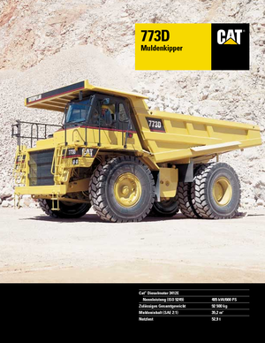 Tombereaux Rigides Caterpillar 773 D