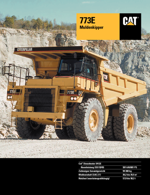Tombereaux Rigides Caterpillar 773 E