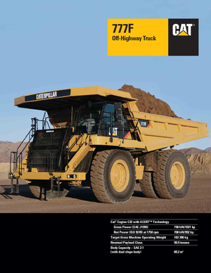 Tombereaux Rigides Caterpillar 777F