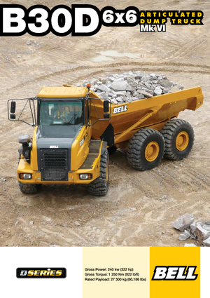 Tombereaux articulés Bell B 30 D