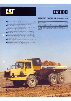 Tombereaux articulés Caterpillar D 300 D