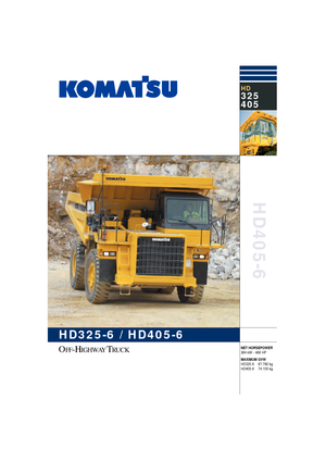Tombereaux Rigides Komatsu HD325-6/4WD