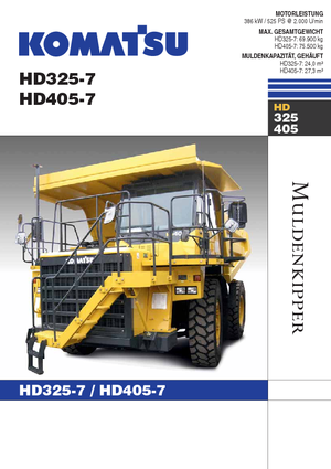 Tombereaux Rigides Komatsu HD405-7
