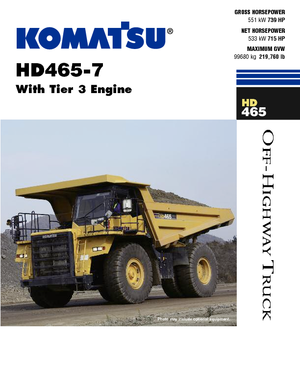 Tombereaux Rigides Komatsu HD465-7E0