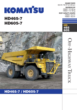 Tombereaux Rigides Komatsu HD465-7