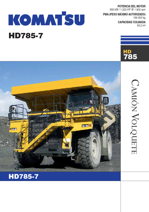 Tombereaux Rigides Komatsu HD785-7