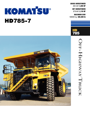 Tombereaux Rigides Komatsu HD785-7