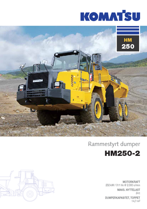 Tombereaux articulés Komatsu HM250-2
