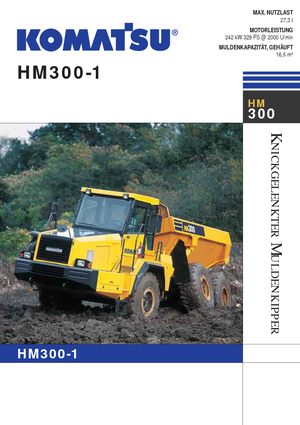Tombereaux articulés Komatsu HM300-1