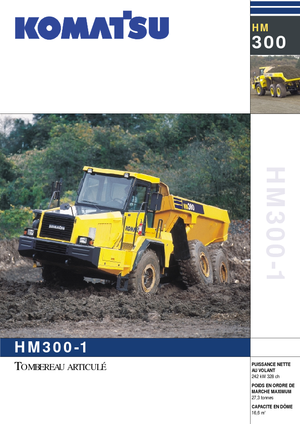 Tombereaux articulés Komatsu HM300-1