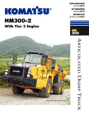 Tombereaux articulés Komatsu HM300-2