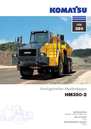 Tombereaux articulés Komatsu HM350-2