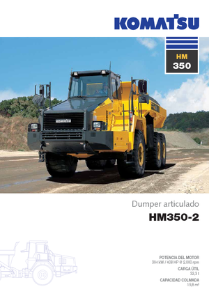 Tombereaux articulés Komatsu HM350-2