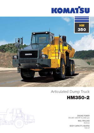 Tombereaux articulés Komatsu HM350-2