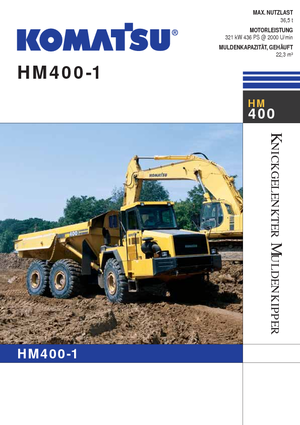 Tombereaux articulés Komatsu HM400-1