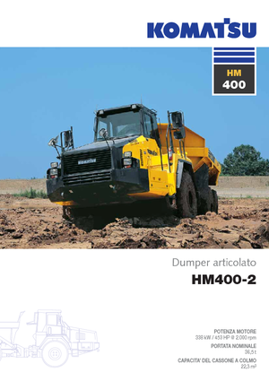 Tombereaux articulés Komatsu HM400-2