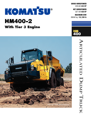 Tombereaux articulés Komatsu HM400-2