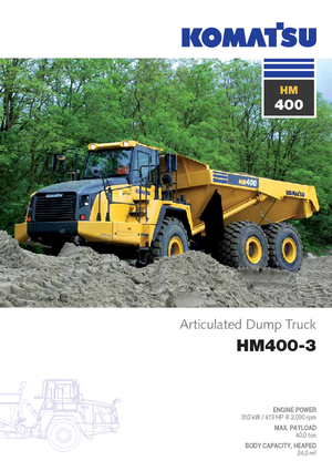 Tombereaux articulés Komatsu HM400-3