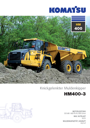Tombereaux articulés Komatsu HM400-3