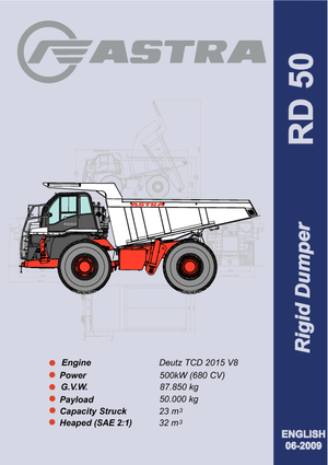 Tombereaux Rigides Astra RD 50