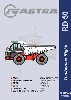 Tombereaux Rigides Astra RD 50