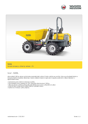Bennes sur pneus Neuson 5001