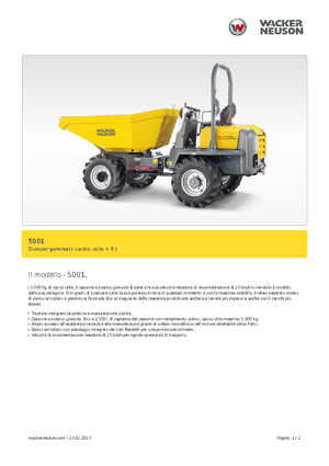 Bennes sur pneus Neuson 5001