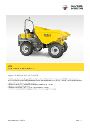 Bennes sur pneus Neuson 9001