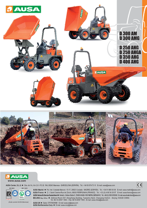 Bennes sur pneus Ausa D 250 AHG