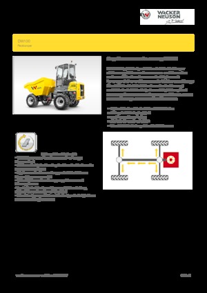 Bennes sur pneus Wacker Neuson DW100