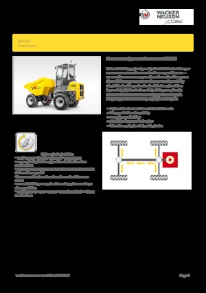Bennes sur pneus Wacker Neuson DW100