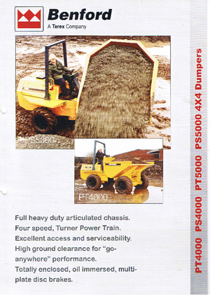 Bennes sur pneus Benford PS 5000