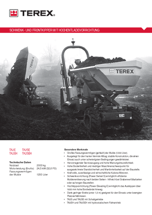 Bennes sur pneus Terex TA 2 SE