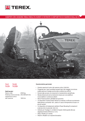 Bennes sur pneus Terex TA 2 SE