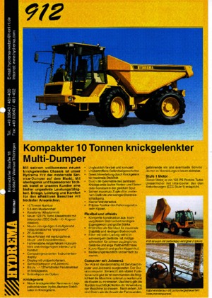 Tombereaux articulés Hydrema 912 Multitip