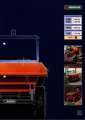 Bennes sur pneus Ausa 108 DA plus