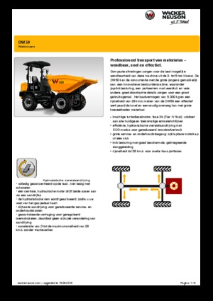 Bennes sur pneus Wacker Neuson DW50