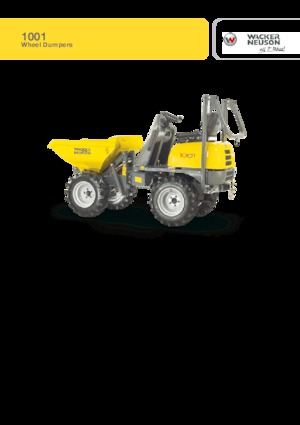 Bennes sur pneus Wacker Neuson 1001 